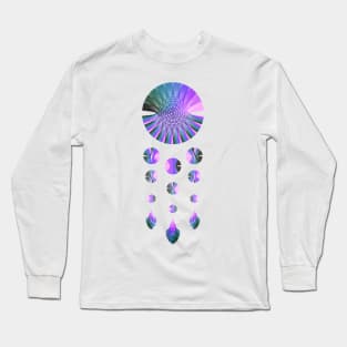 Dream Catcher | Nebula Blue Green Pink White Long Sleeve T-Shirt